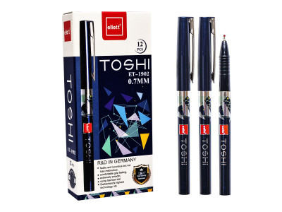 Ручка масляна TOSHI "Сello" CL1902-12 синя, упаковка 12 шт