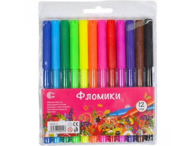 Дитячі фломастери "Фломіки" CR550-12-2 12 штук