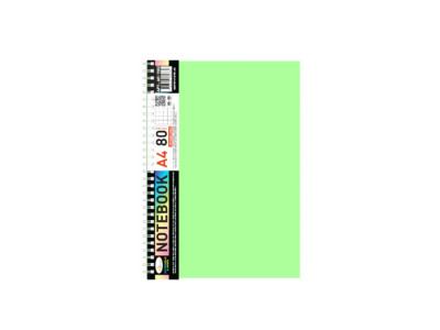 Блокнот А4 АП-1502(Light Green) 80 аркушів пружина збоку Блокнот А4 АП-1502(Light Green) 80 аркушів пружина збоку