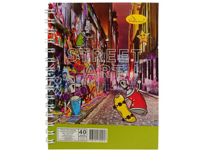 Блокнот А6 АП-1710 40 аркушів пружина збоку Вид 5