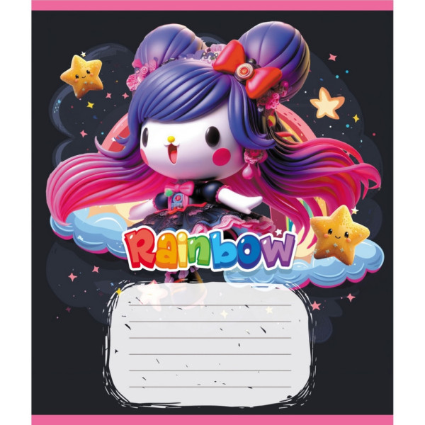 Зошит учнівський "Куромі" 012-520064L-1 в лінію 12 аркушів