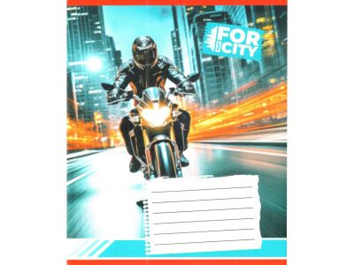 Зошит учнівський "Нічним містом" 018-530032K-1 в клітинку 18 аркушів (959053)