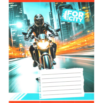 Зошит учнівський "Нічним містом" 018-530032K-1 в клітинку 18 аркушів (959053)