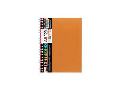 Блокнот А5 АП-1509(Orange) 120 аркушів пружина збоку