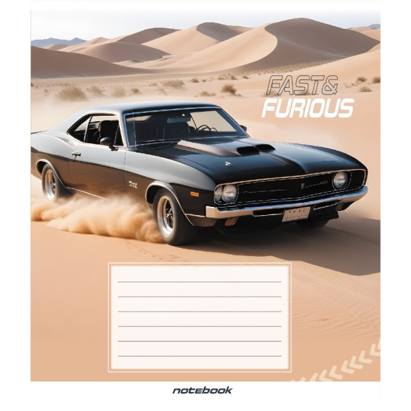 Зошит загальний "В пустелі" 060-590423K-3 в клітинку 60 аркушів