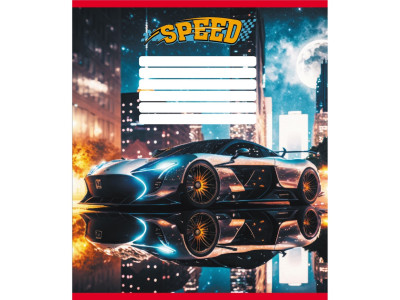 Зошит учнівський "Нічні вогні" 012-520156L-1 в лінію 12 аркушів