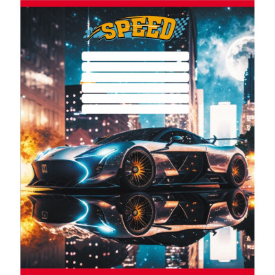 Зошит учнівський "Нічні вогні" 012-520156L-1 в лінію 12 аркушів