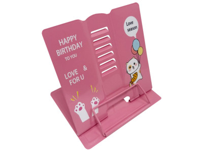 Підставка для книг "Animals" 555-389-S(Pink) металева