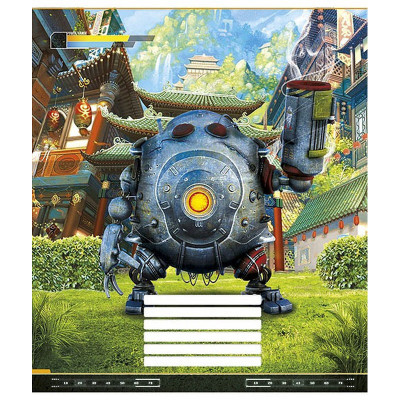 Зошит учнівський "Techno city" 012-2495L-1 в лінію 12 аркушів