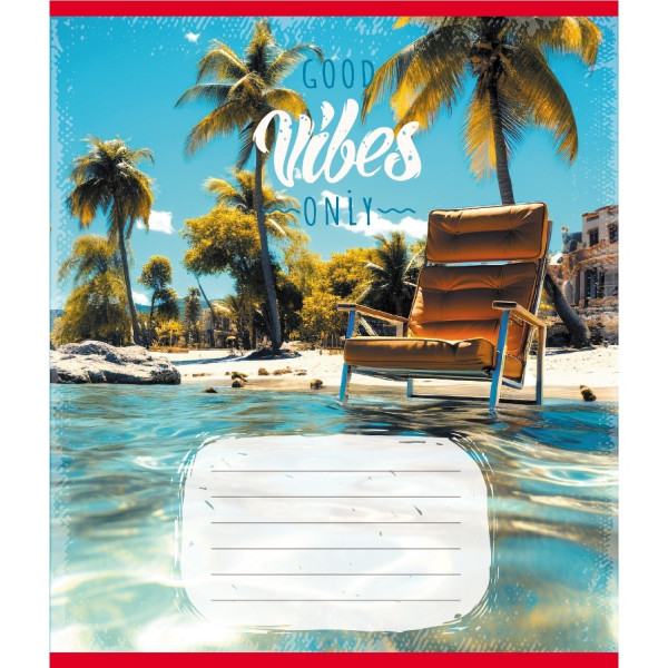 Зошит учнівський "Вайб" 024-550429K-4 в клітинку 24 аркуші