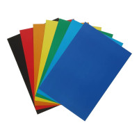 Набір кольорового картону ZB.1955 7 аркушів формат А4 щільність 200 г/м2