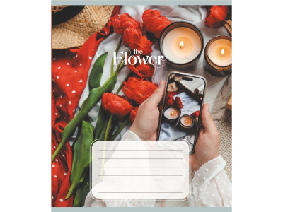 Зошит загальний "Квіткові композиції" 060-610307K-2 в клітинку 60 аркушів