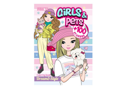 Дитяча розмальовка "Girls&Pets" РМ-88-02 серія "Dream & Style"
