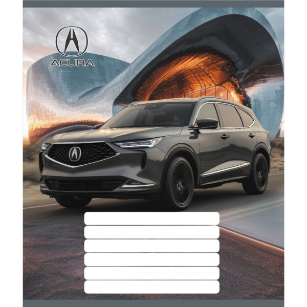 Зошит учнівський "Люкс авто" 036-580068L-3 в лінію 36 аркушів