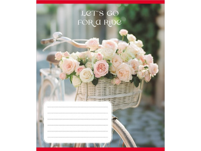 Зошит загальний "Велосипед" 096-630091K-3 в клітинку 96 аркушів