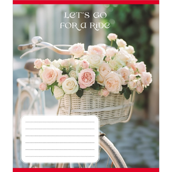 Зошит загальний "Велосипед" 096-630091K-3 в клітинку 96 аркушів