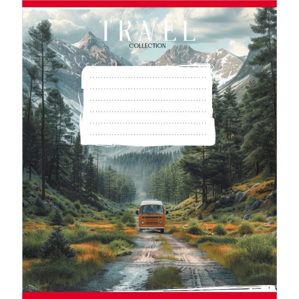 Зошит учнівський "Подорож на авто" 036-570083K-4 в клітинку 36 аркушів