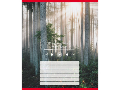 Зошит учнівський "Мелодія природи" 024-550252K-3 в лінію 18 аркушів