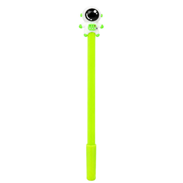 Ручка дитяча з іграшкою "Spaceman" A007(Green) гелева синя