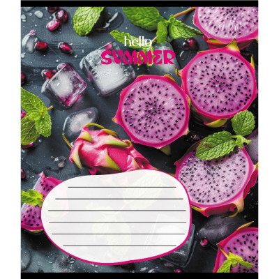 Зошит учнівський "Фруктовий сет" 018-530414K-3 в клітинку 18 аркушів