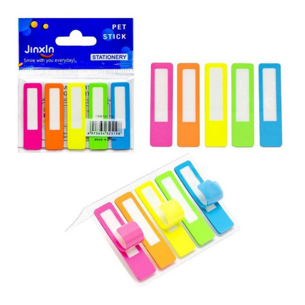 Закладка неонова "Stick Notes" COLOR-IT Р36 5 кольорів