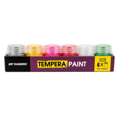 Набір фарб TEMPERA Glitter Art Rangers PT24.06015.A водорозчинні 6 кольорів 15 мл Набір фарб TEMPERA Glitter Art Rangers PT24.06015.A водорозчинні 6 кольорів 15 мл