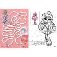 Дитяча книжка-розмальовка "Fashion Show LaRose" LCB2 зі стікерами Дитяча книжка-розмальовка "Fashion Show LaRose" LCB2 зі стікерами