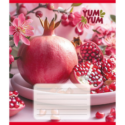 Зошит учнівський "Фрукти" 036-580143L-3 в лінію 36 аркушів