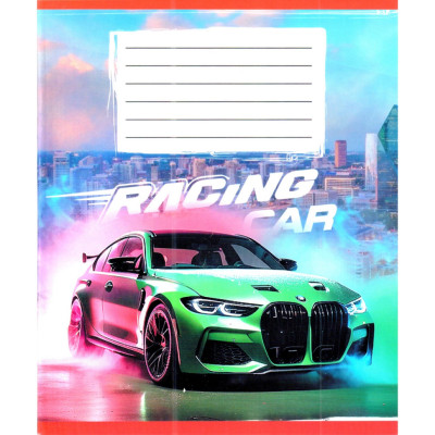 Зошит учнівський "Авто в диму" 036-580051L-3 у лінію 36 аркушів (959057)