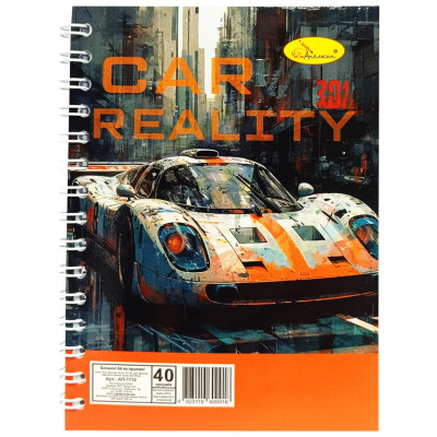 Блокнот А6 АП-1710 40 аркушів пружина збоку Вид 4