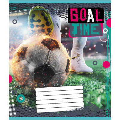 Зошит учнівський "Мяч" 012-510027C-4 в косу лінію 12 аркушів