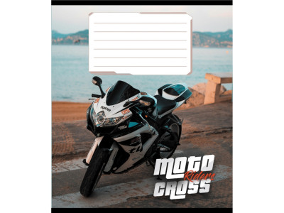 Зошит загальний "Мото" 048-600216L-4 в лінію 48 аркушів