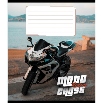 Зошит загальний "Мото" 048-600216L-4 в лінію 48 аркушів