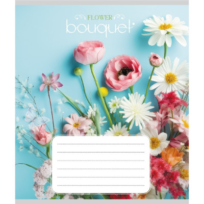 Зошит учнівський "Букет" 024-550337K-4 в клітинку 24 аркуші