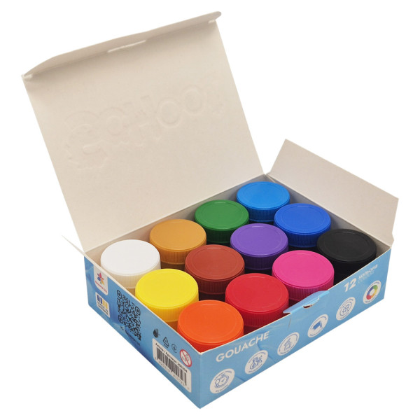 Дитячі гуашеві фарби "Захоплення" 200204 12 кольорів