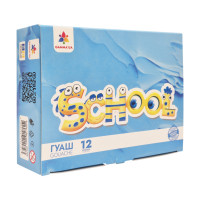 Дитячі гуашеві фарби "Захоплення" 200204 12 кольорів