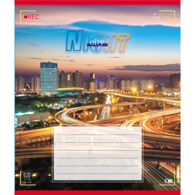 Зошит учнівський "Вогні міста" 024-560145L-3 в лінію 24 аркуші