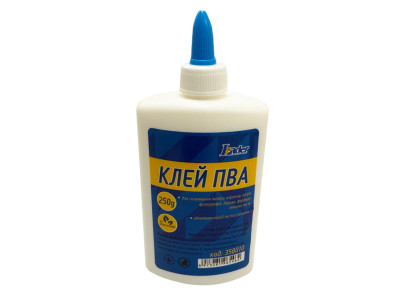 Клей канцелярський ПВА 358010 ковпачок-дозатор 250 грам Клей канцелярський ПВА 358010 ковпачок-дозатор 250 грам