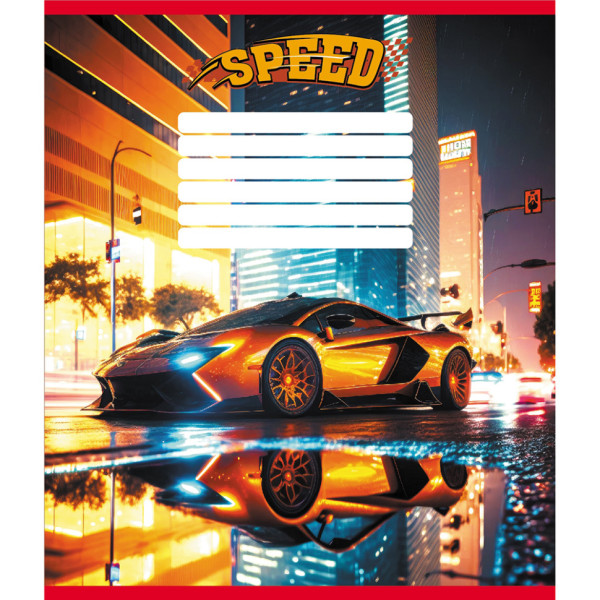 Зошит учнівський "Нічні вогні" 012-520156L-2 в лінію 12 аркушів