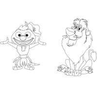 Розмальовка "Гра з кольором. Король Лев" 1426001 Disney Маля 12 сторінок