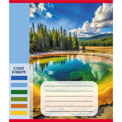 Зошит загальний "Кольори гір" 060-610093K-2 в клітинку 60 аркушів