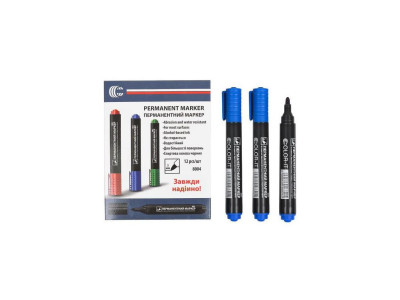 Маркер синій COLOR-IT 8004(Blue) Diamont "C" в упаковці 12 шт