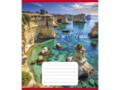 Зошит учнівський "Краса природи" 012-500301K-4 в клітинку 12 аркушів (959050)