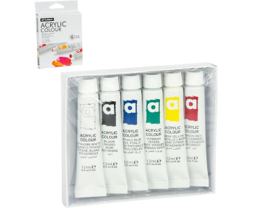 Набір акрилових фарб "Art Ranger Acryliс" PA31.06012A 12 мл 6 кольорів