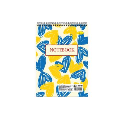 Блокнот "The heart of Ukraine" А6 АП-1907-2 40 аркушів пружина зверху