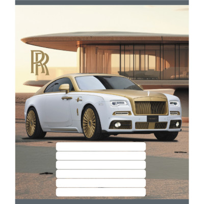 Зошит учнівський "Люкс авто" 036-580068L-4 в лінію 36 аркушів