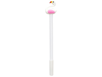 Ручка гелева 6023 "Фламінго"1 шт. Білий Ручка гелева 6023 "Фламінго"1 шт. Білий