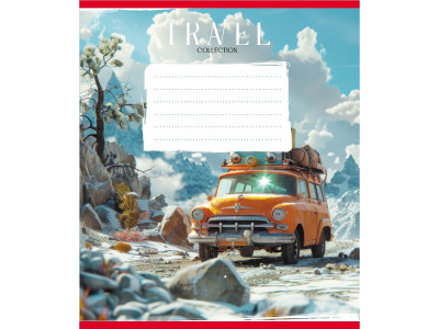 Зошит учнівський "Подорож на авто" 036-570083K-5 в клітинку 36 аркушів