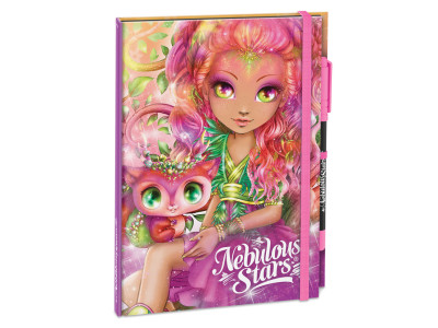 Блокнот чорні аркуші Делюкс Хазелія Nebulous Stars 11583-2 з ручкою