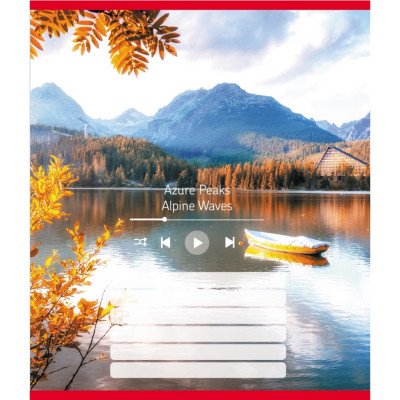 Зошит учнівський "Мелодія природи" 024-550252K-4 в лінію 18 аркушів